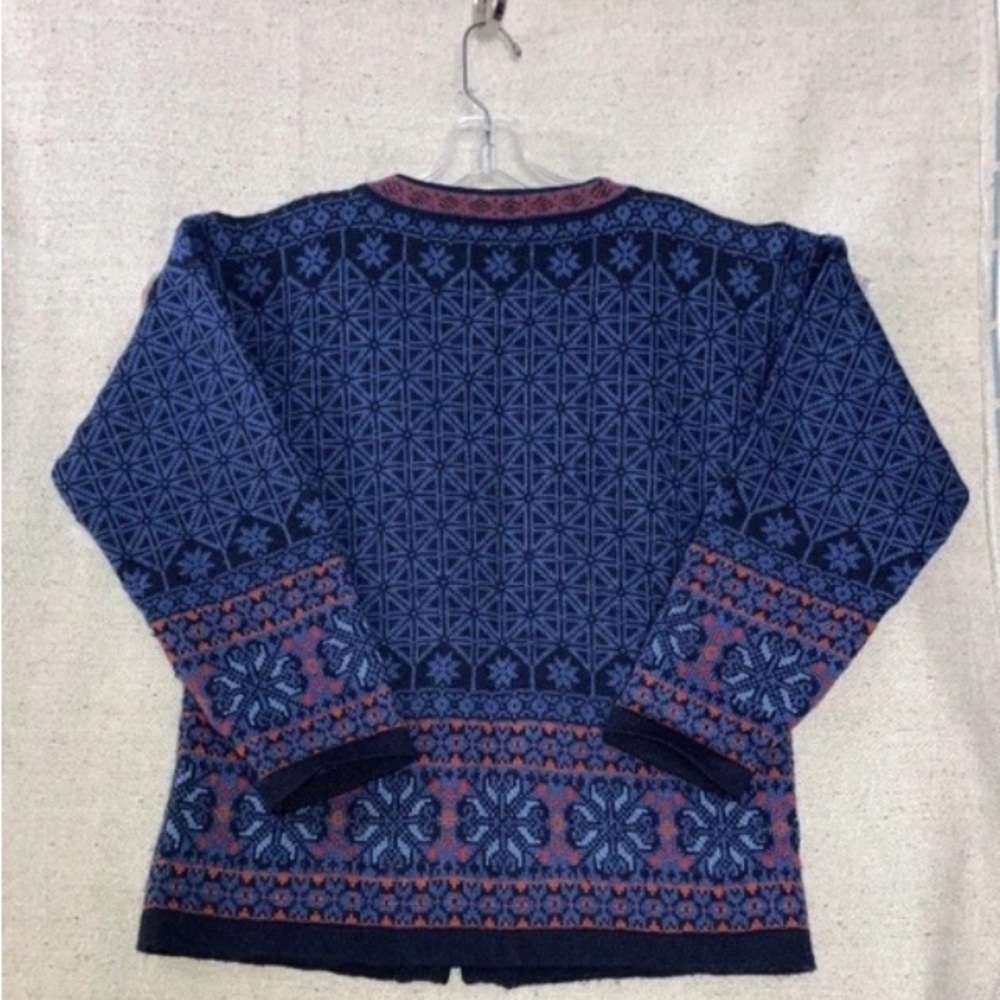 Christiania Cardigan Sweater Icelandic Norway Nordic Wool Blue Clasp Women’s S - Picture 3 of 9